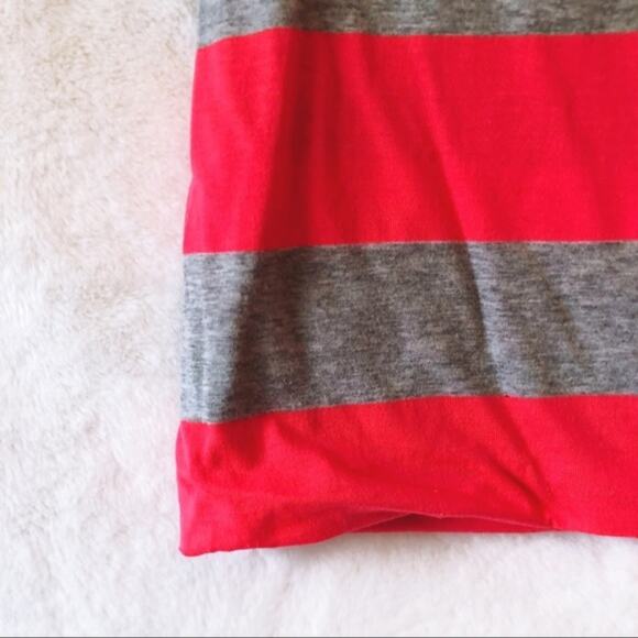 Yetts Los Angeles Neon Pink & Gray Striped Skirt - Picture 4 of 4